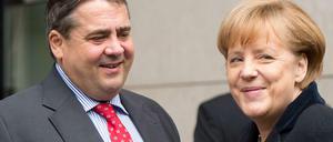 SPD-Chef Gabriel und Bundeskanzlerin Merkel: Debatten bis Dezember