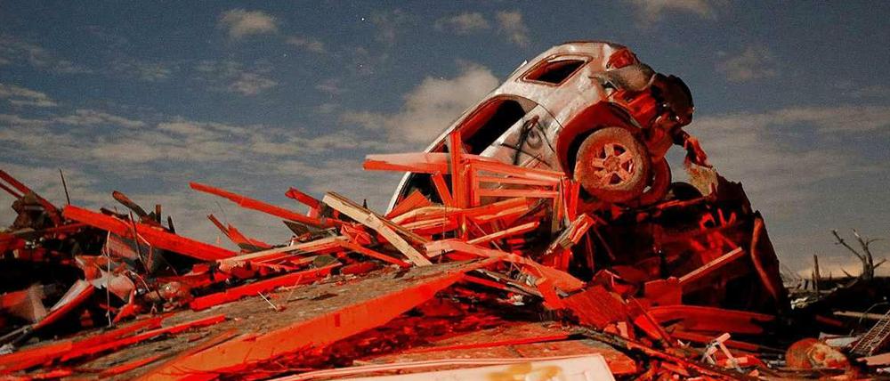 Tornadoschäden. Dieses Foto wurde im Bundesstaat Illinois aufgenommen.