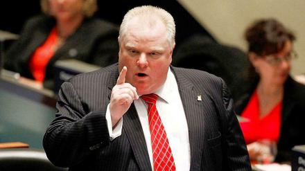 Rob Ford bei der Stadtratsitzung am Montag.