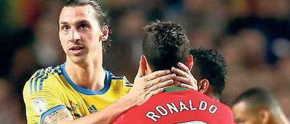Wer bleibt daheim? Am Dienstag wissen Ronaldo und Ibrahimovic mehr. 