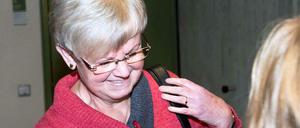 Brigitte Böhnhardt, Mutter des mutmaßlichen NSU-Terroristen Uwe Böhnhardt, beim NSU-Prozess in München.