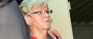 Brigitte Böhnhardt, Mutter des mutmaßlichen NSU-Terroristen Uwe Böhnhardt, beim NSU-Prozess in München.