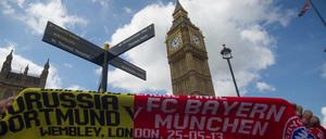 Bayern und Dortmund eroberten im Mai 2013 das Londoner Stadtviertel Westminster.