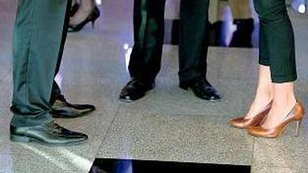Schönster Schuh. SPD und Union wollen 30 Prozent Frauen im Aufsichtsrat. Foto: dpa