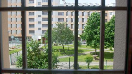 Aussicht aus der Abteilung 5 für Sicherungsverwahrung der JVA Tegel.