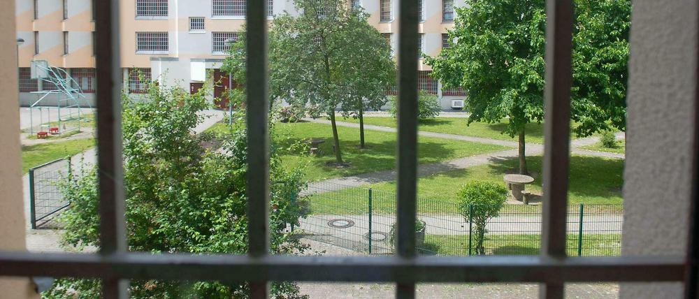Aussicht aus der Abteilung 5 für Sicherungsverwahrung der JVA Tegel.