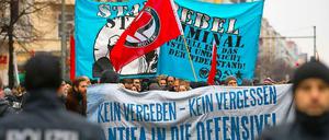 Rund 1000 Menschen kamen am Sonnabend zur Silvio-Meier-Demo.