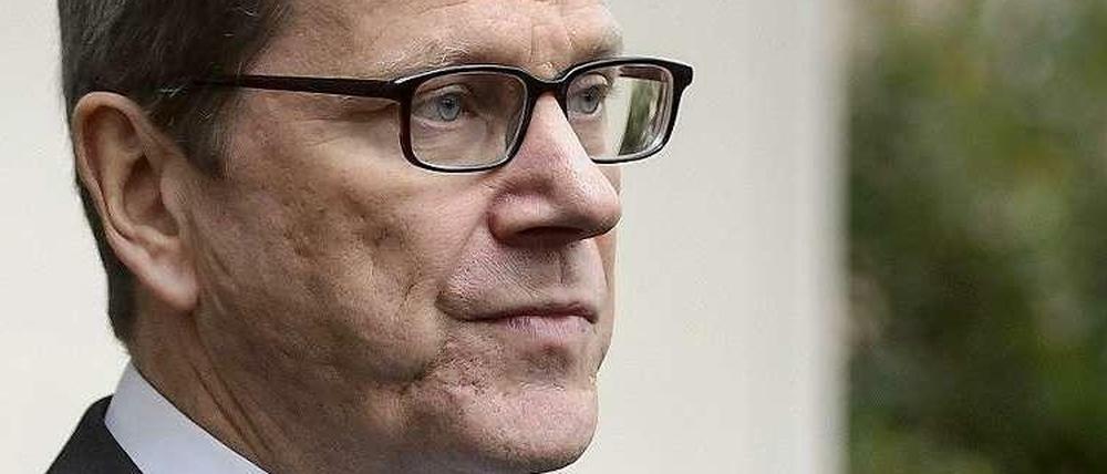Außenminister Guido Westerwelle (FDP) in Genf.