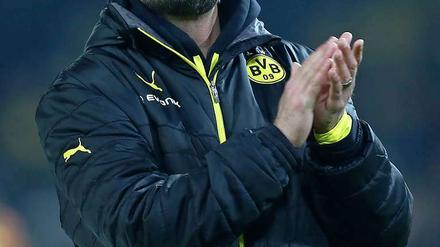 Grimmiger Beifall: Jürgen Klopp hat am Samstag auch Positives gesehen.