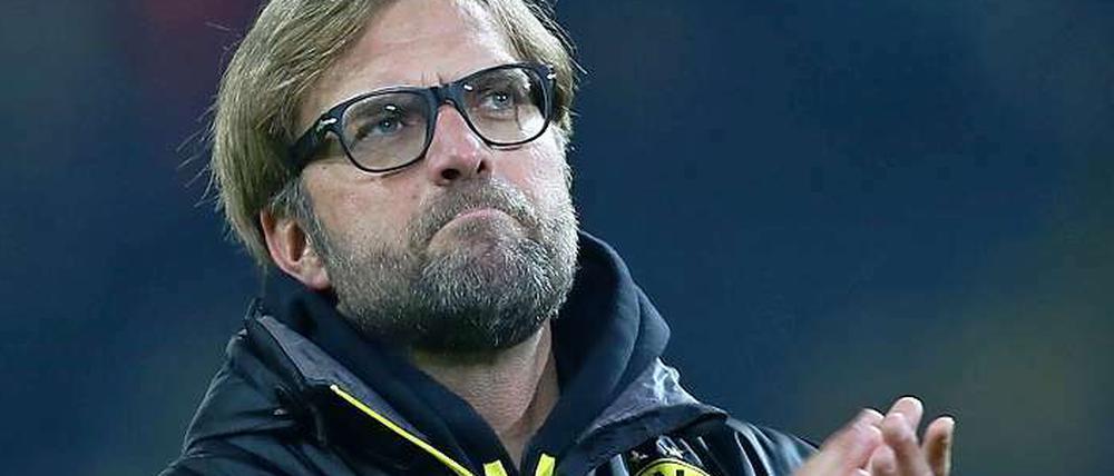 Grimmiger Beifall: Jürgen Klopp hat am Samstag auch Positives gesehen.