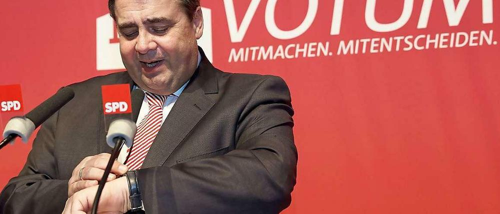 SPD-Chef Sigmar Gabriel: Die Uhr tickt