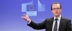 Der litauische EU-Kommissar Algirdas Semeta zeigt sich angriffslustig.