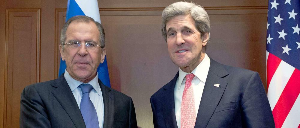 John Kerry und Sergej Lawrow werden bei den Atomverhandlungen in Genf erwartet.