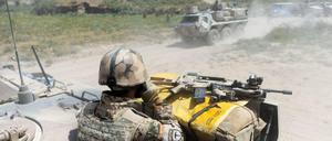 Soldat der Bundeswehr bei Kundus in Afghanistan.