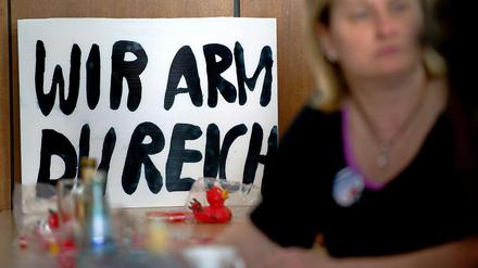 Trotz des Beschäftigungsbooms sind heute in Deutschland mehr Menschen von Armut bedroht.
