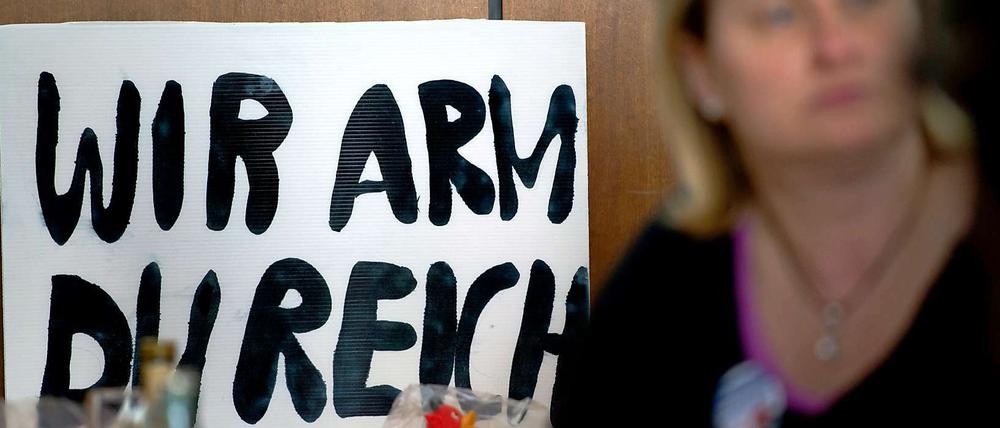Trotz des Beschäftigungsbooms sind heute in Deutschland mehr Menschen von Armut bedroht.
