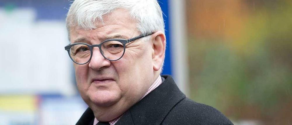 Joschka Fischer vor wenigen Tagen in Wilmersdorf.