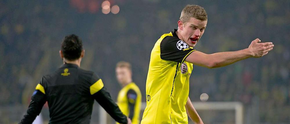 Sven Bender spielte gegen Neapel auch mit gebrochener Nase weiter.