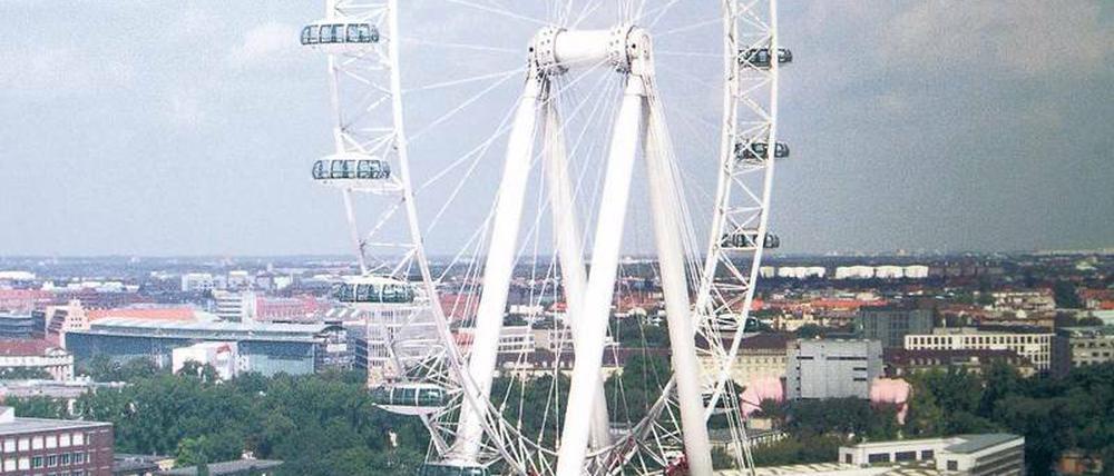 Luftnummer. Das Rad wird nicht gebaut, um das Gelände gibt es Streit.