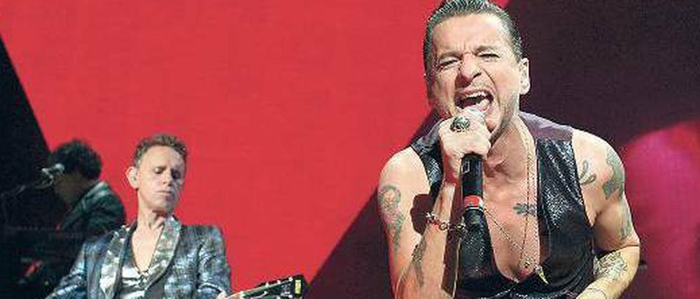 Perfekte Rampensäue. Martin Gore und Dave Gahan in Berlin.