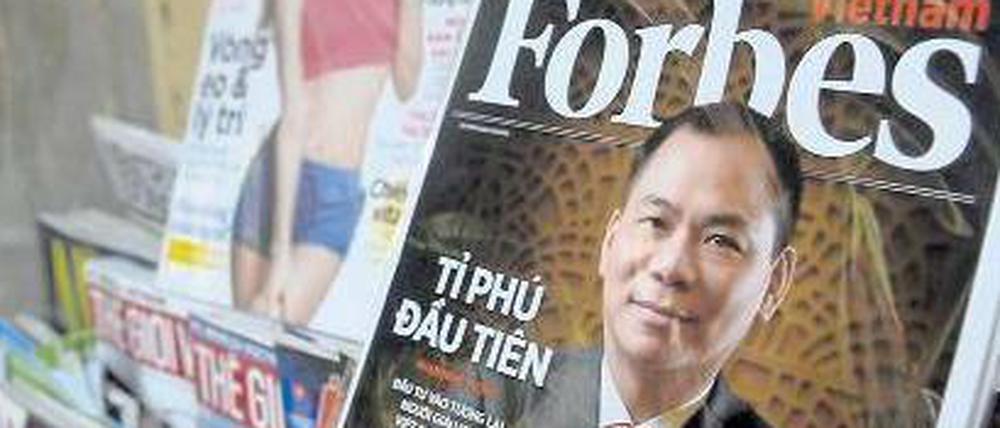 Das „Forbes“-Magazin berichtet von reichen Menschen, wie hier von Vietnams erstem Milliardär Pham Nhat Vuong. Jetzt braucht es selbst einen finanzkräftigen Investor. 