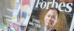 Das „Forbes“-Magazin berichtet von reichen Menschen, wie hier von Vietnams erstem Milliardär Pham Nhat Vuong. Jetzt braucht es selbst einen finanzkräftigen Investor. 