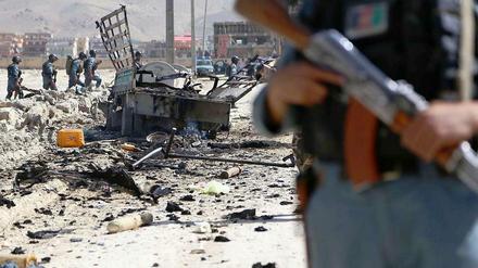 Nach einem Anschlag der Taliban in Kabul.