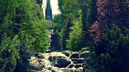 Der Viktoriapark mit Kreuzberg, ein Grund für viele, warum sie so gerne im Bergmannkiez sind.