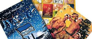Ha, ho, he: Den Hertha-Kalender für die Fans der Blau-Weißen, Katzensnacks für Tierfreunde und ein bisschen Alltagserotik in der Vorweihnachtszeit.