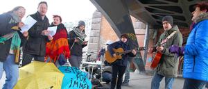 Der Rest vom Fest: Nur im ganz kleinen Kreis wurde schließlich gefrühstückt.