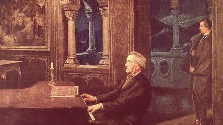 „Hoher Mann. Strahlensonne!“ Der junge König Ludwig II. vergötterte Richard Wagner (hier ein Gemälde aus dem Jahr 1890 von Kurt von Rozynski). Oliver Hilmes hat für seine Biografie neue Quellen ausgewertet.