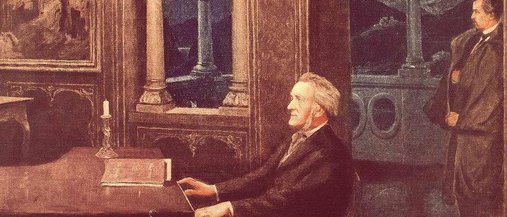 „Hoher Mann. Strahlensonne!“ Der junge König Ludwig II. vergötterte Richard Wagner (hier ein Gemälde aus dem Jahr 1890 von Kurt von Rozynski). Oliver Hilmes hat für seine Biografie neue Quellen ausgewertet.