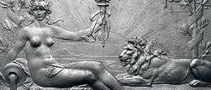 Dieses Eisenrelief galt bei der Enttrümmerung des Reichstages Anfang der fünfziger Jahre noch als Schrott. Jetzt soll sie versteigert werden.