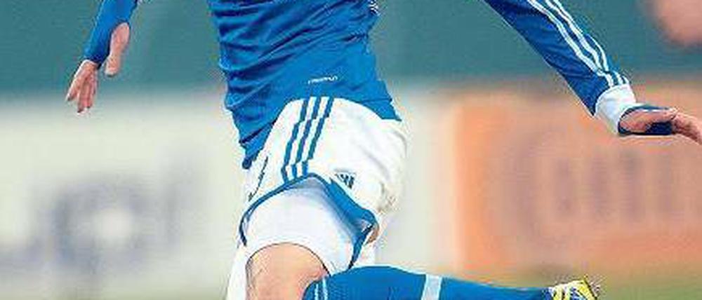 Abflug aus dem Pokal. Schalke und Roman Neustädter verabschieden sich. Foto: dpa