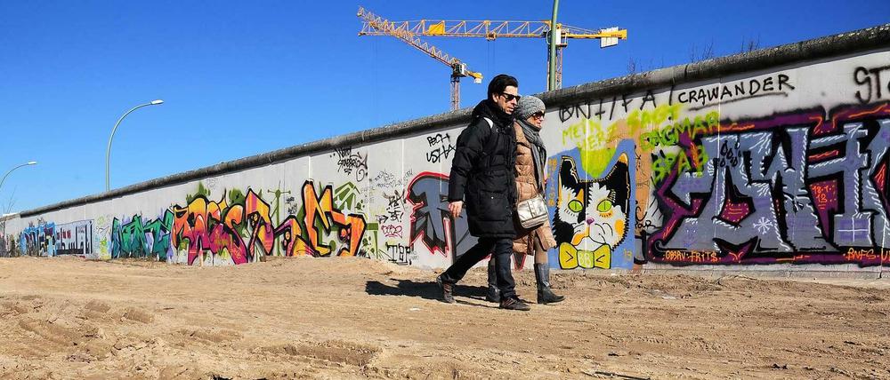 Die East Side Gallery in Berlin.