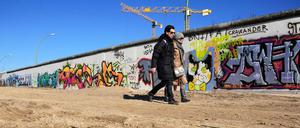Die East Side Gallery in Berlin. 