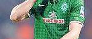 Was war das denn? Der Bremer Santiago Garcia beim Nachdenken. Foto: dpa