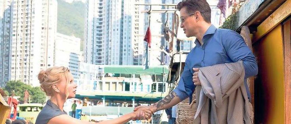 Veronica Ferres und Russel Wong.