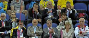 Einmaliger Besuch. Joachim Gauck (Mitte, 3. v. r.) begeisterte sich für die Olympischen Spiele in London 2012 – Sotschi aber will er fern bleiben.