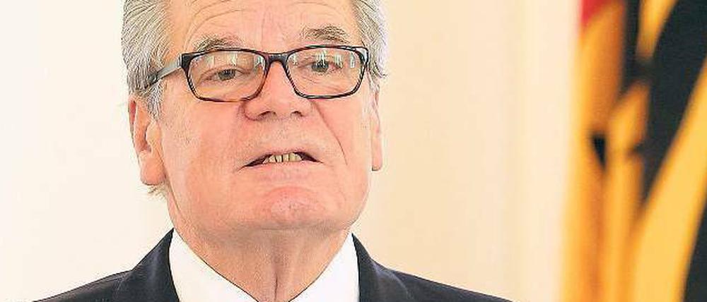 Begründet seinen Schritt nicht: Bundespräsident Joachim Gauck. 