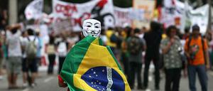 Während des Confed-Cup gingen in Brasilien Zehntausende auf die Straße, um gegen die Fifa zu protestieren.