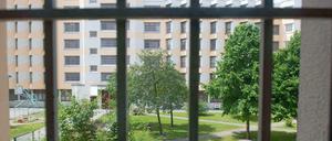 Aussicht aus der Abteilung 5 der JVA Tegel.