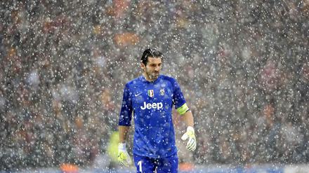 Flockig. Juventus-Torhüter Buffon.