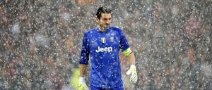 Flockig. Juventus-Torhüter Buffon.