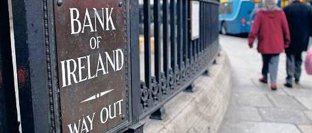 Die Bank von Irland in Dublin. 2010 stand das Land am Rande eines Staatsbankrotts, die Banken mussten gestützt werden.