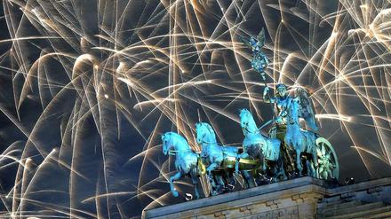 Silvester am Brandenburger Tor - in diesem Jahr mit Heino und Scooter.