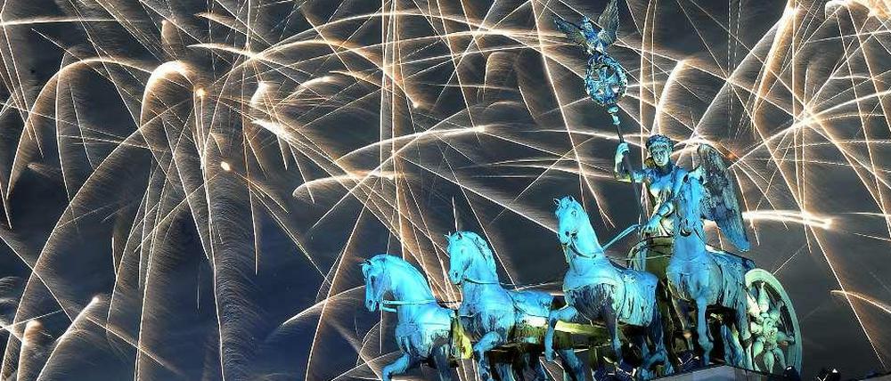 Silvester am Brandenburger Tor - in diesem Jahr mit Heino und Scooter.