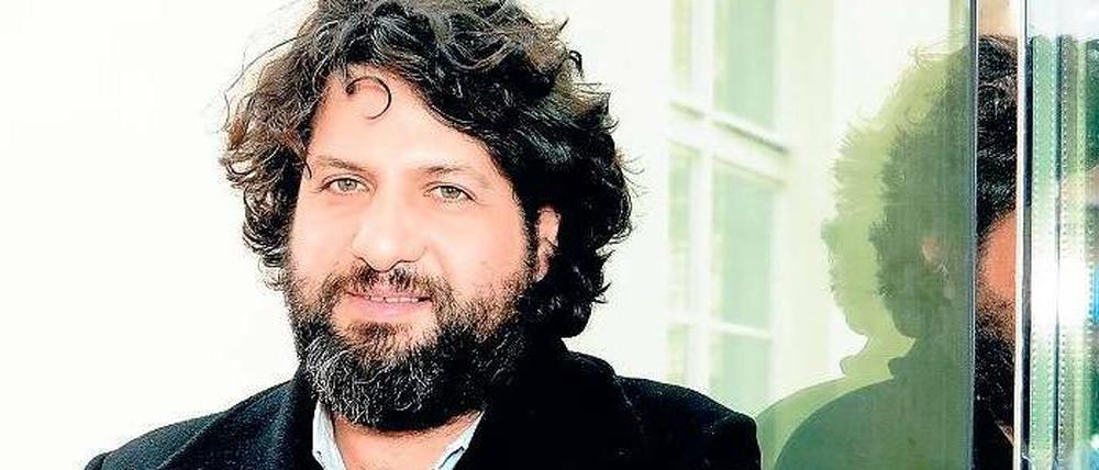 Weltbürger. Juan Gaitán, im Hof der Kunst-Werke, wo auch das Biennale-Büro residiert.