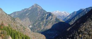 Wenn der Staudamm gebaut werden soll, wird dieses Tal in den Bergen Swanetiens in wenigen Jahren komplett überflutet sein.