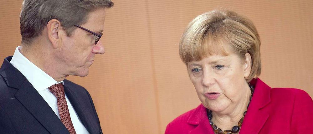 "Ich werde vielleicht im Hintergrund den Fernseher laufen lassen." Guido Westerwelle über die Wiederwahl Angela Merkels zur Kanzlerin.